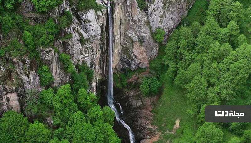 آبشار زیبا و حیرت انگیز لاتون در ارتفاعات تالش